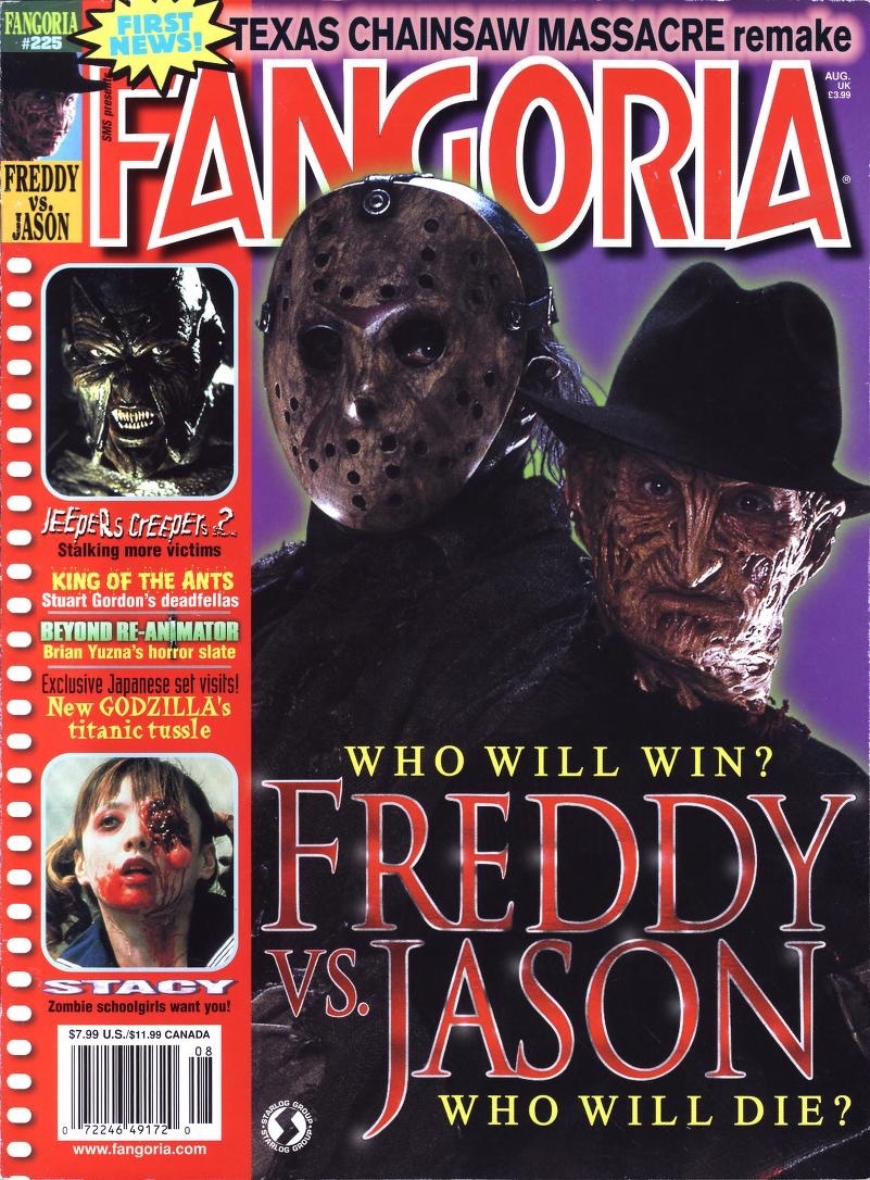 EugWSerra's tweet photo. On August 15, 2003, FREDDY VS. JASON was released in theaters! #FreddyVSJason #FreddyKrueger #RobertEnglund #JasonVoorhees #KenKirzinger #MonicaKeena #JasonRitter #KellyRowland #ChrisMarquette #KatharineIsabelle #LochlynMunro #KyleLabine #BrendanFletcher #ZackWard #Fangoria225 https://t.co/aBDKVBUPuX