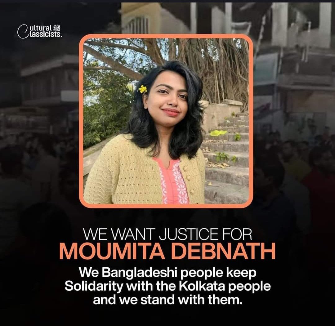 Jahan1129's tweet photo. We want justice for Moumita

#justiceformoumitadebnath https://t.co/L9rSMDaOpT