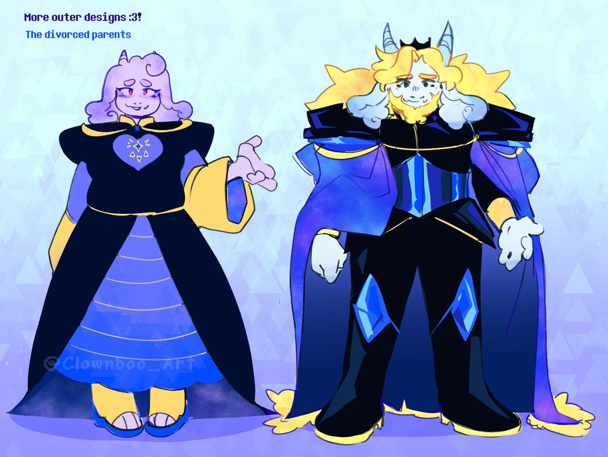 clownboo_Art's tweet image. EVEN MORE!! this time the queen and king
and with this i think I got all the main cast done??? now i can draw some of the extras and other stuff
but ill do that another day i think
-
-
#undertale #outertale