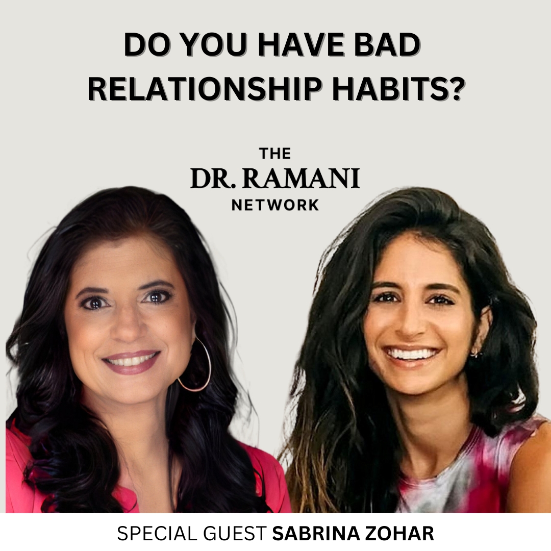 DoctorRamani's tweet image. We all have them, often times we don't even know it! Join popular dating coach Sabrina Zohar on the next Dr. Ramani Network where we unpack the root causes and how you can heal. This Friday 8/16 at 12pm PT. drramaninetwork.com