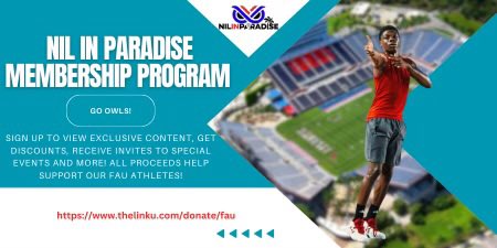 Owl Nation! Sign up for the <a href="/nilinparadise_/">NILinParadise</a> membership program today to get access to BTS content, invites to events, and more! All proceeds of the membership program directly benefit me and my teammates through NIL! #GoOwls 🦉🌴

thelinku.com/donate/FAU