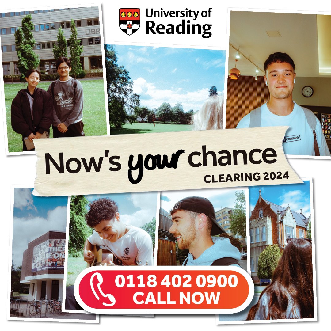UniRdg_IoE's tweet photo. Our BA #EducationStudies course is open through clearing. Phone lines are open. ☎️
Call 0118 402 0900 📞
Clearing hotline opening times are as follows:
Thursday 15 August 8:00-18:00
Friday 16 August 9:00-17:00
Monday 19 August 9:00-17:00.
@UniofReading https://t.co/nWer04Y3dk