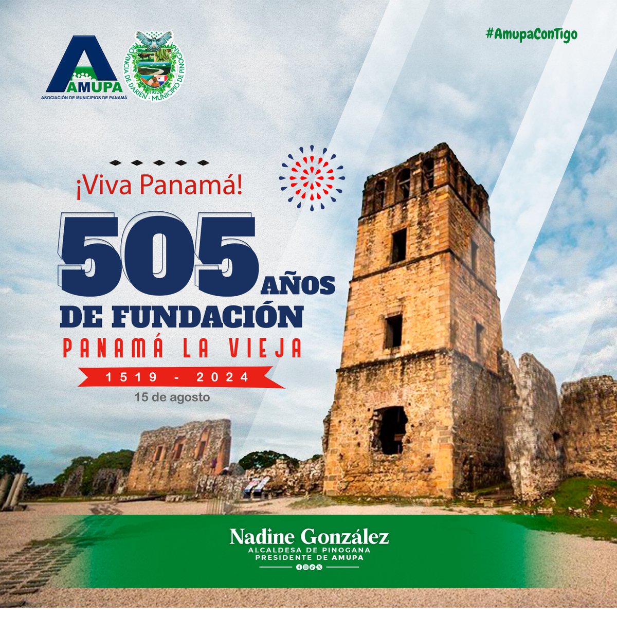 ¡Felicidades, Panamá la Vieja!  📷
Hoy celebramos con orgullo, los 505 años de historia de Panamá La Vieja, primer asentamiento Europeo en la Costa Pacífica de América, el 15 de agosto de 1519, por Pedro Arias Ávila.
#PanamáLaVieja
#Aniversario
#505años