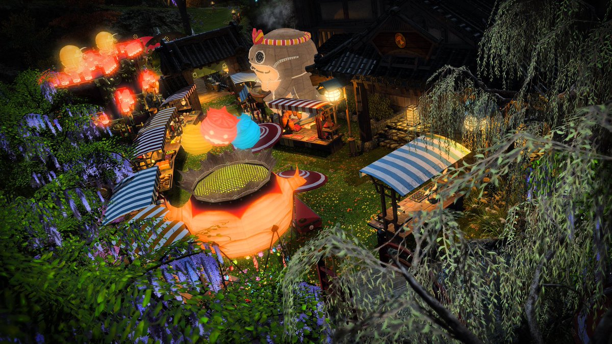 Come enjoy the matsuri at the Curry FC yard this summer🎆✨
Stay hydrated🫶🏼

🏷️ #KWEHcurry
📍Elemental/Tonberry - Lavender Bed w25p58

Special thanks <a href="/N_V_XIV/">Noir ††</a>🖤
#FF14  #FFXIV  #elementalDC #FF14紅蓮祭2024 #moonfirefaire