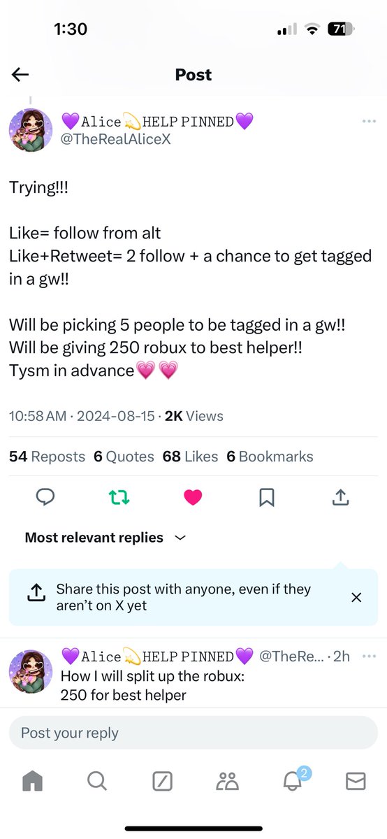 babychunksx's tweet photo. @Bxboplayz @TheRealAliceX Done! https://t.co/F0DDzit9fI