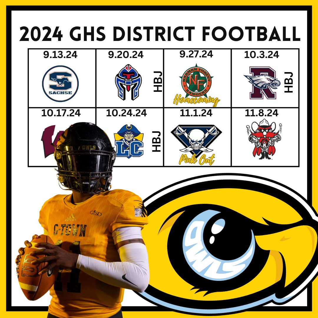 Get ready, Owls fans! The 2024 season schedule is here! 🗓️ Mark your calendars and prepare to soar with us all season long. Let’s make this year unforgettable! 🦉 #GigEmOwls #ChooseTheOriginal