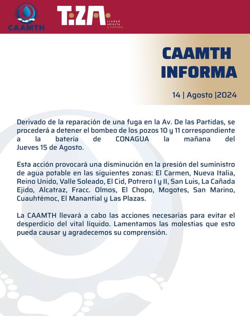 Media_Caamth's tweet photo. Información Importante🚧⬇️

Reparación de fuga. https://t.co/4jfSruFsL3