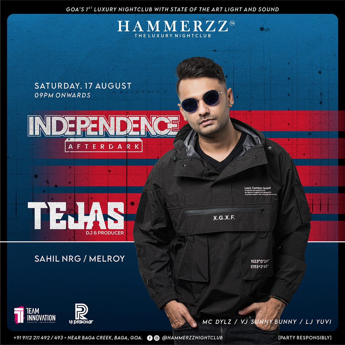 Goa | Hammerzz Nightclub | 17 Aug 2024 

#goa #hammerzz #djtejas