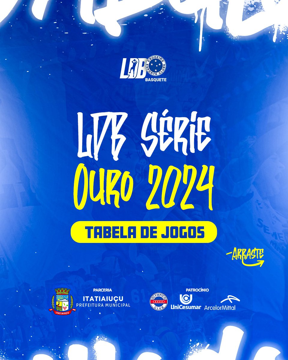 crzbasquete's tweet image. Série Ouro com Cabuloso 🏅🦊

A fase final da LDB 2024 está chegando! Serão 5 jogos entre as 8 melhores equipes. Quem vencer 3 se classifica para as semifinais e disputa o título!

📍 Ginásio Antonio Prado Junior 
🗓 26/08 a 31/08  
📺 YouTube: Cruzeiro Basquete  

#cruzeiro #ldb