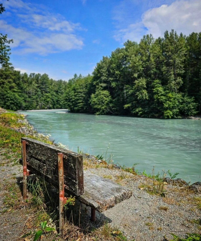 Of all the places to sit in quiet repose here at Cheakamus Centre, this is one of our favourites.