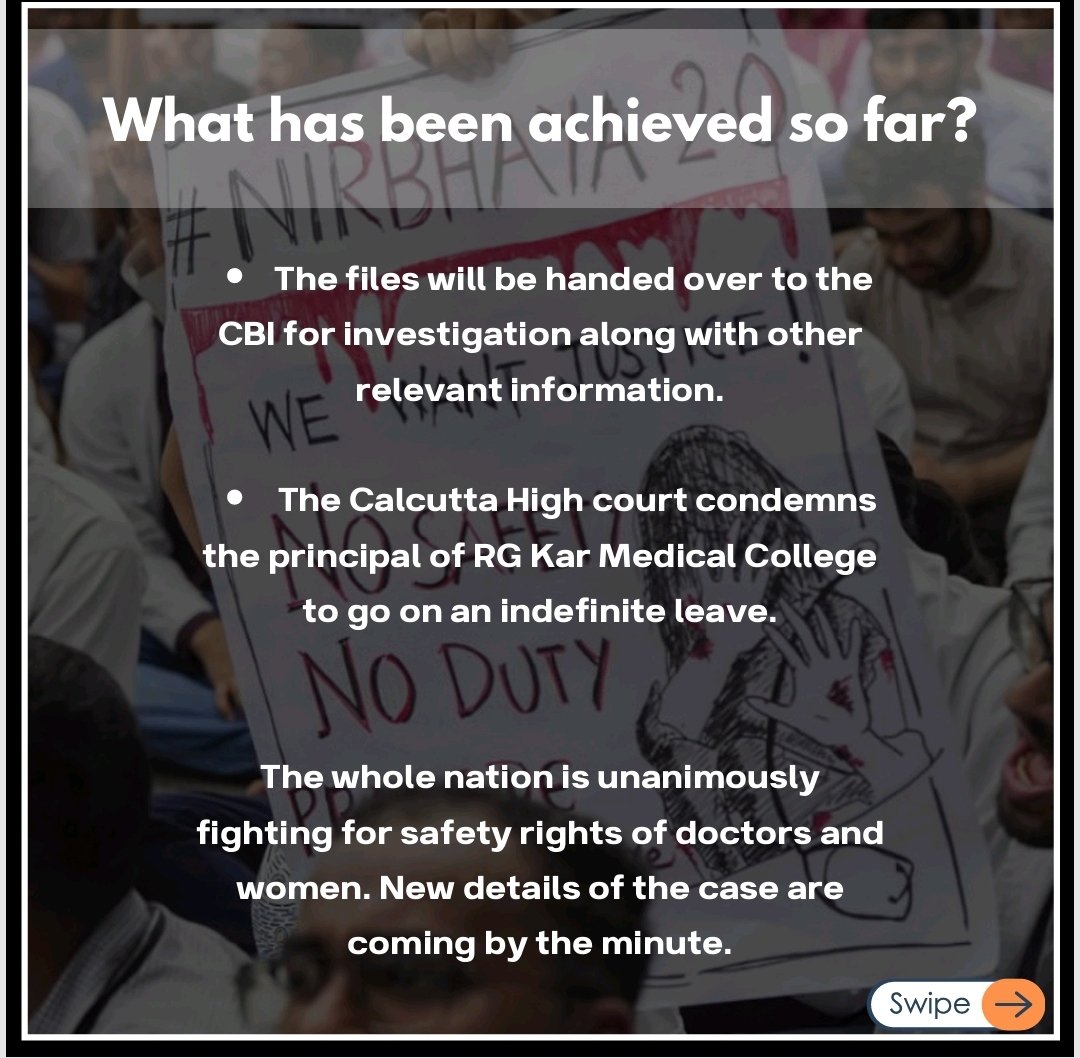 aishuhrudaya14's tweet photo. @HMOIndia
@PMOIndia
#MamtaMustResign #CPA #KolkataDoctor #Kolkata #PMO #PMOIndia #presidentofIndia #jrda
@JipmerRDA @RMLDelhi @ARD2024PGIMER
@dpgi_chandigarh #weneedCPA 
Central protection Act for Healthcare workers. Need of the hour. https://t.co/TQOPFngYGZ