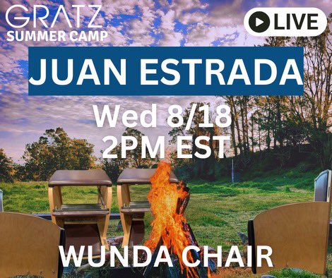 pilates-gratz.com Gratz Summer Camp continues with @juanitonyc at <a href="/therealpilates/">The Real Pilates</a> in New York. Juan will be here LIVE on Gratz Instagram. Juan will be leading us in a 30 Minute workout on the Gratz Wunda Chair. Just come to the Gratz Instagram on 8/18 at 2pm EST and join in