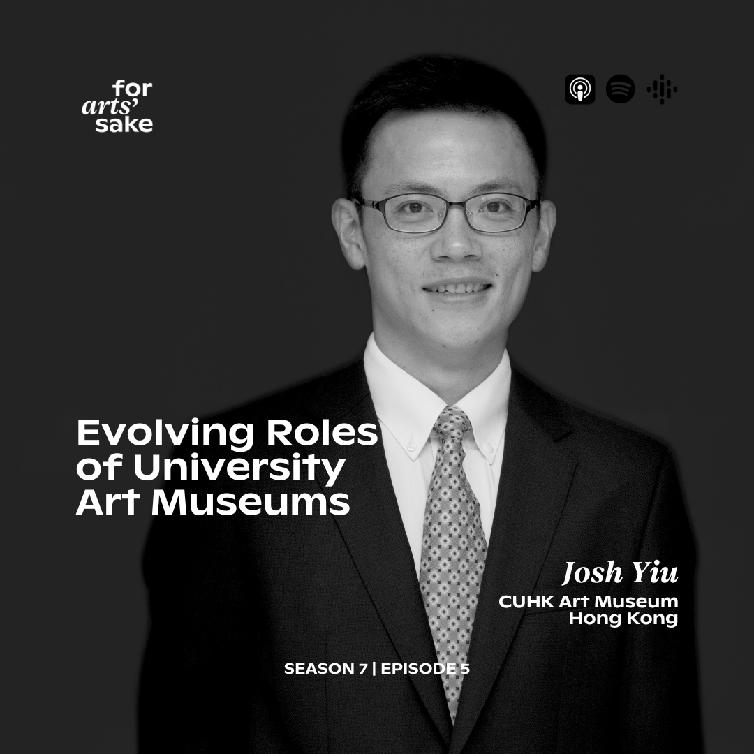 sake_arts's tweet photo. Season finale is live! 🚨 

Join our chat with Josh Yiu, Director of @ArtMuseumCUHK, as he explores how university museums connect academic insights with public interest. Discover how the museum blends traditional Chinese art with cutting-edge AI and links collections with diverse places and people.

Tune in on https://t.co/UlCgrYnssj and your favourite streaming platforms 🎧