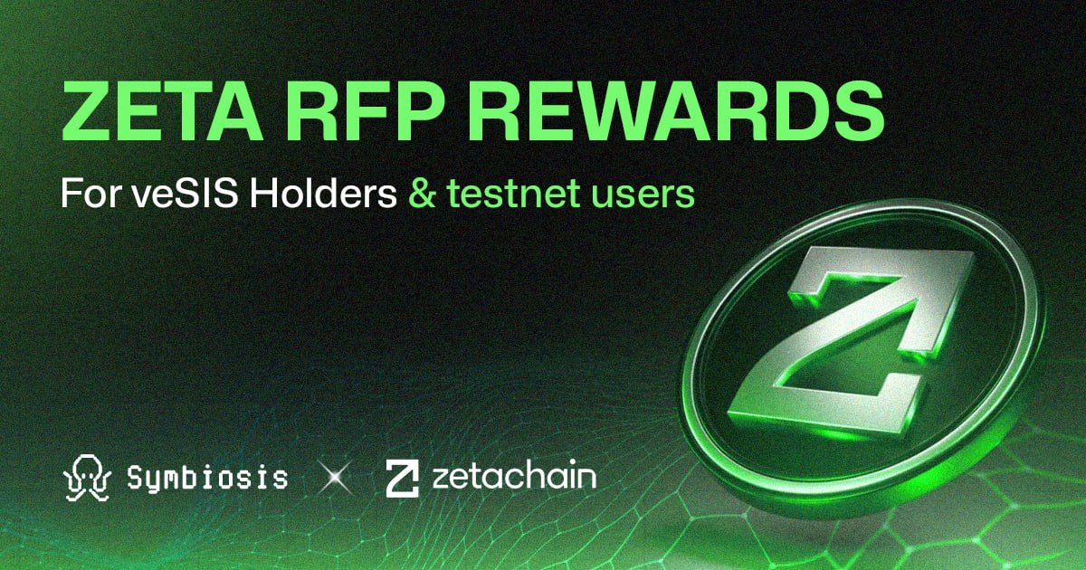 CryptoLester2's tweet photo. Awesome news!

Our community has been allocated 100K ZETA as part of the 
@zetachain
 RFP Rewards for $veSIS holders and #ZetaChain Testnet users on Symbiosis.

✅ Claim here: 
https://t.co/7aJETuqHCG

📖 Learn more: https://t.co/G6wGxkA1L3

#airdrop https://t.co/pUQDOUTn6W
