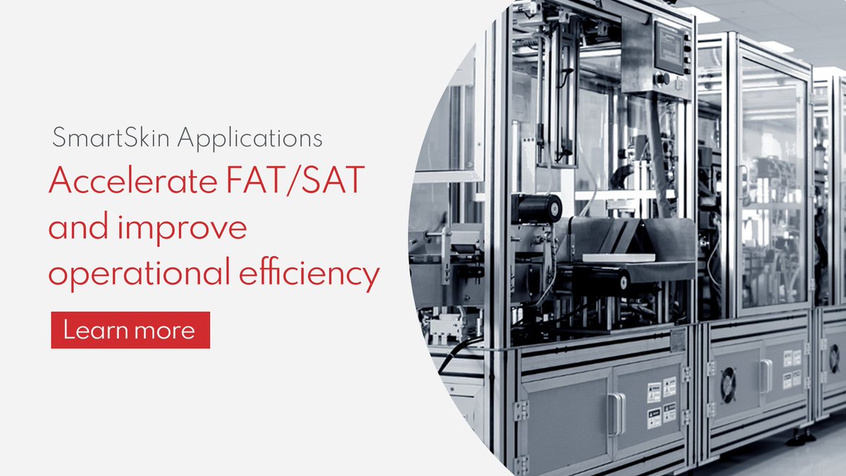 SmartSkinTech's tweet image. Enhance the overall #reliability of your new equipment and #accelerate FAT/SAT using SmartSkins solutions.

smartskintech.com/pharma-manufac…