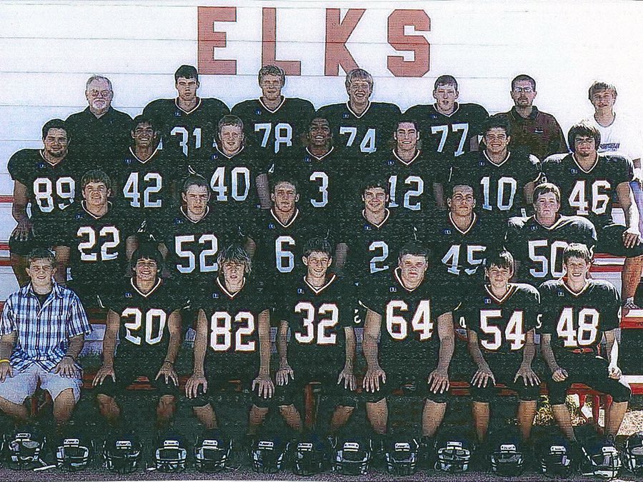 sportsinkansas's tweet photo. Looking Back 20 Years: The 2004 Hanston Elks, under head coach Jerry Slaton, went 13-0 to capture the state title in 8M-II by defeating Sylvan Grove, 56-6. Hanston defense had seven shutouts that season. Hanston played as a co-op from 2006-2010, before consolidating with Jetmore to form Hodgeman County HS in 2011. #sportsinkansas