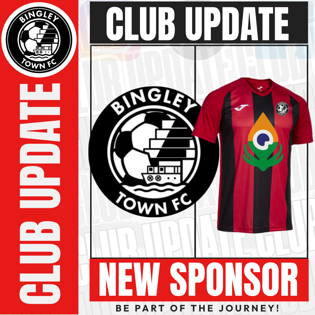 ⚫️🔴 Bingley Town FC are delighted to have <a href="/peacockbingley/">Peacock Bar Bingley</a> as our new shirt sponsor for the 24/25 season ⚫️🔴

Be Part Of The Journey!