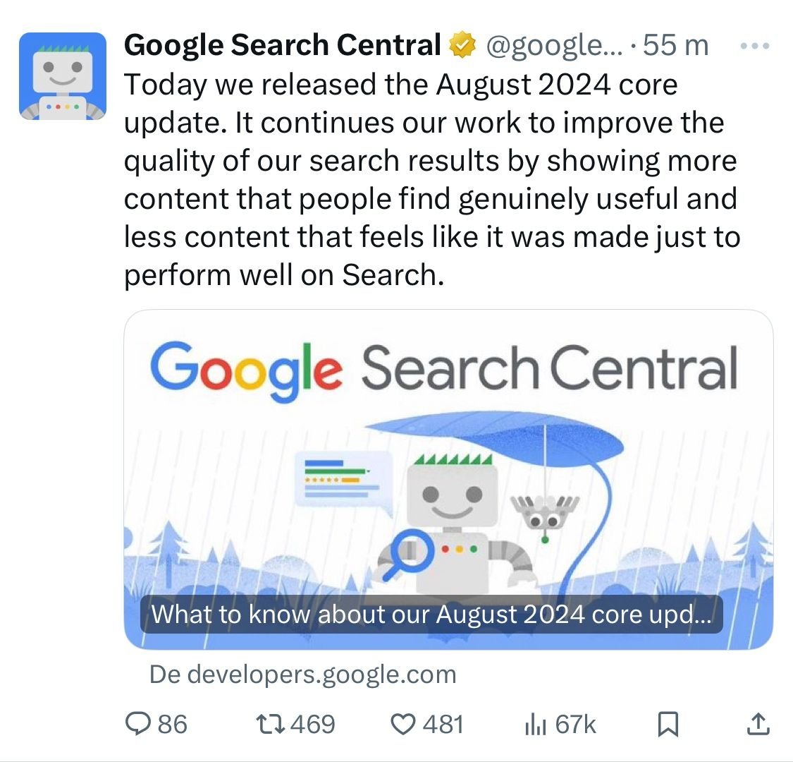 FotosArnold's tweet image. Atentos estamos...

#GoogleCoreUpdate #Google #SearchOptimization