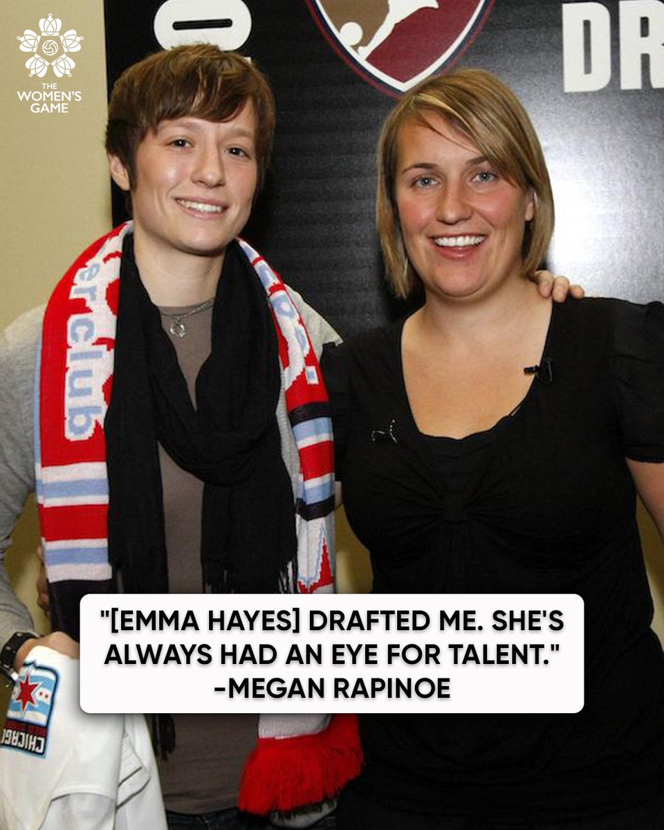 Emma Hayes has always had an eye for legends. Back in 2009, she drafted Megan Rapinoe to the Chicago Red Stars in the WPS when she was the head coach ⭐️🇺🇸

📸 Bill Barrett/ISI Photos
