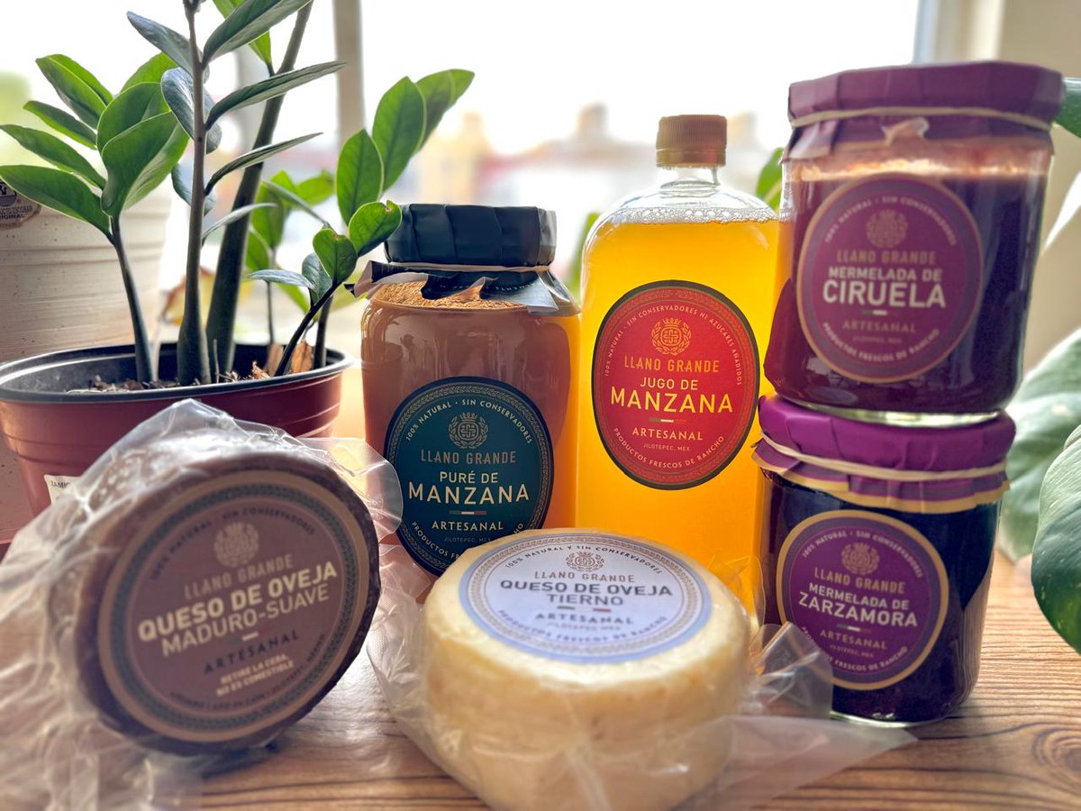 Esta es tu oportunidad de probar los productos de <a href="/LlanoGrandeMex/">Llano Grande</a>

🍏 Jugo de manzana
🍎 Puré de manzana
🍇 Mermelada de zarzamora y ciruela
🥚 Huevo de libre pastoreo
🧀 Queso de oveja tierno y maduro-suave