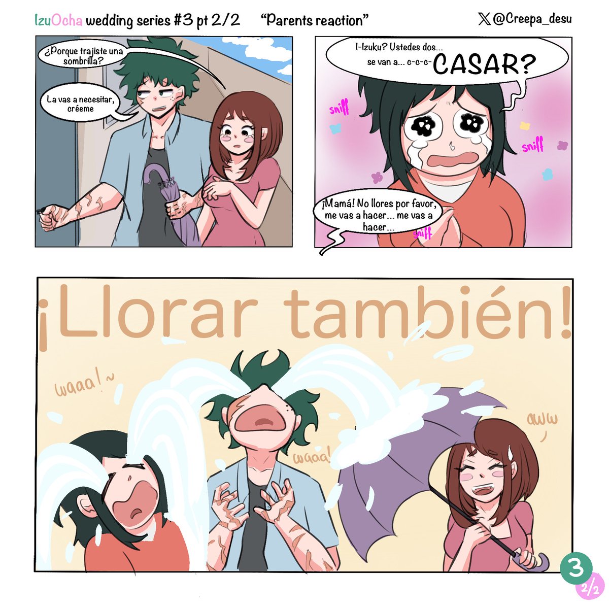 Creepa_desu's tweet photo. Los papás de Ochako aceptando a Midoriya 🥹

Capítulo #3 [Español]

#izuocha #izukumidoriya #OchakoUraraka #MHA #BNHA #BNHAfanart https://t.co/qVBajfoGXT