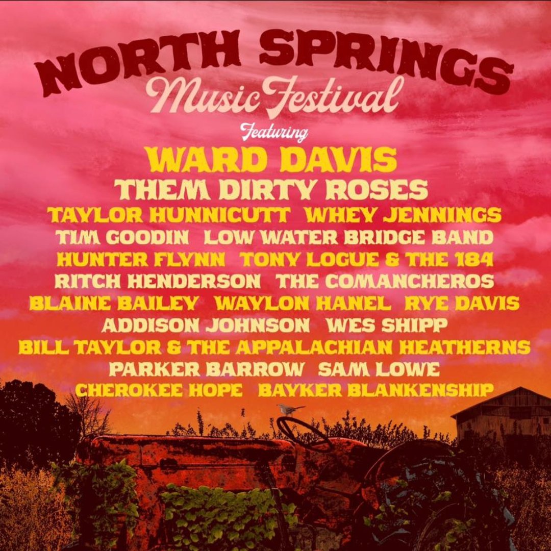 warddavismusic's tweet photo. October 12th I'll be at the North Springs Music Festival along with @ThemDirtyRoses, @wheyjennings, @wes__shipp and more. Make your plans because it's coming up quick.
TIX: https://t.co/tIYJnhwFrM
#warddavis #americanamusic #singersongwriter #outlawcountry
๐ท: Dave Chesak https://t.co/nqITiIerNI
