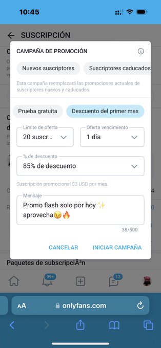 Promo flash solo por hoy a los primeros 20 suscriptores por solo $3 🔥  https://t.co/t020hPqJp4 https://t