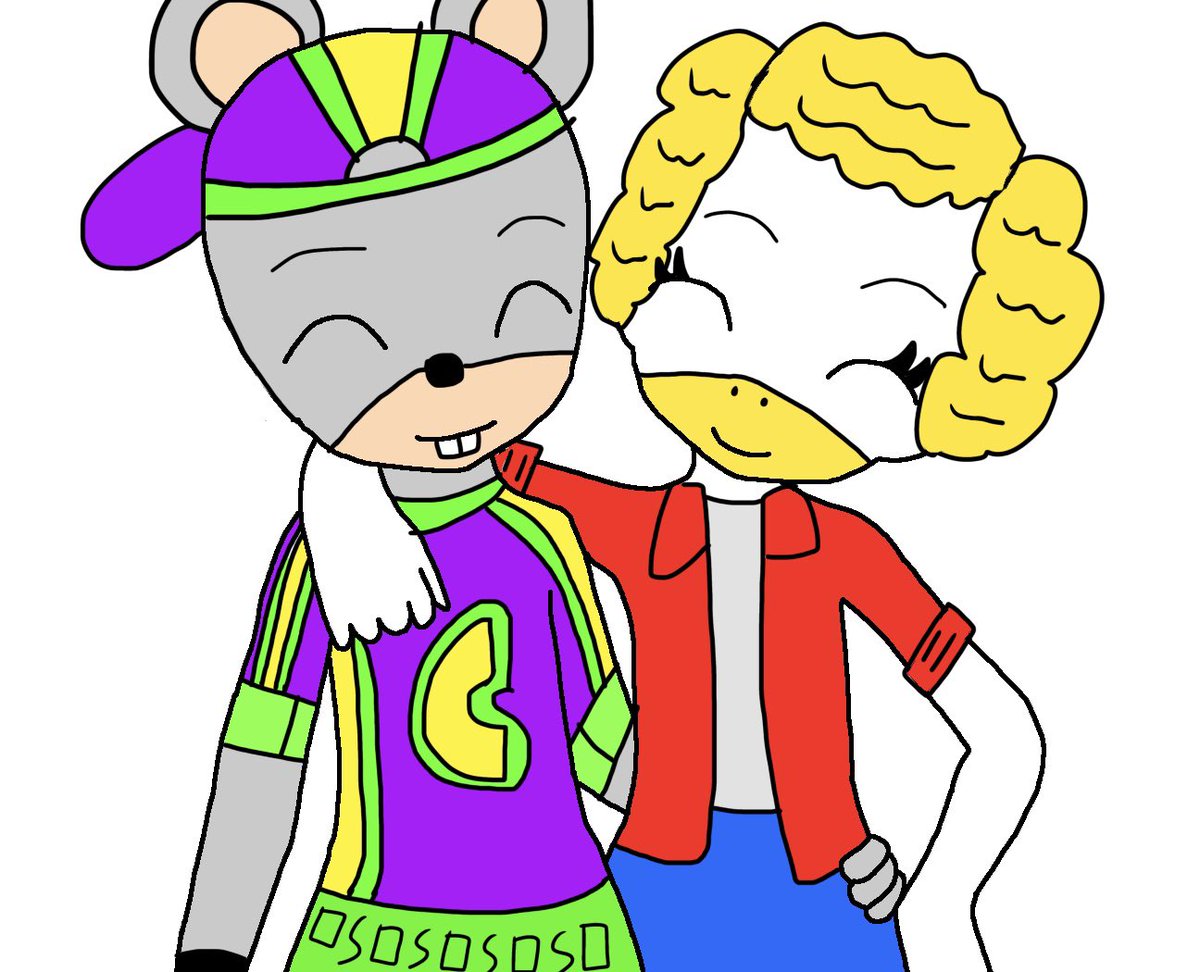 Nutgirl3A's tweet photo. Avenger Chuck E. Cheese and avenger Helen henny art. #chuckecheese #helenhenny #avengerchuckecheese #avengerhelenhenny #chuckecheesexhelenhenny #fanart #friends #couple #charlesentertainmentcheese #cecentertainment #cec https://t.co/X1PEwF671x