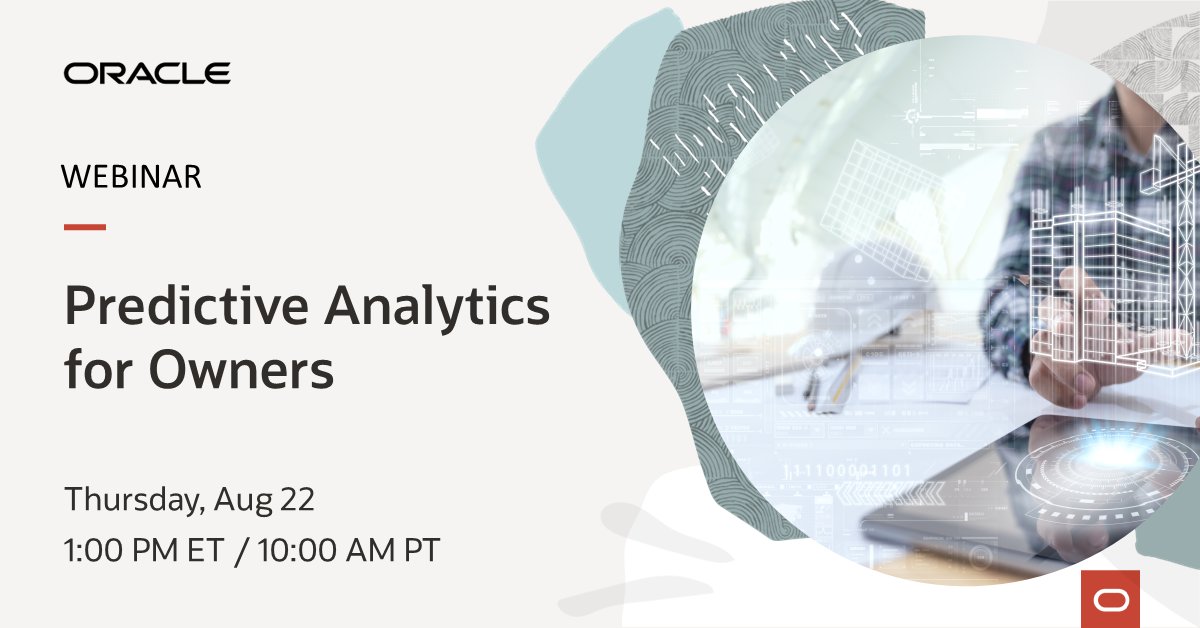 JohnsonN4mation's tweet photo. Join this webinar with Accenture, Northwell Health, and @Oracle to learn how to unify data to fuel predictive analytics and AI. Register today! https://t.co/pPTQzMgExx https://t.co/nxBcHijzXu