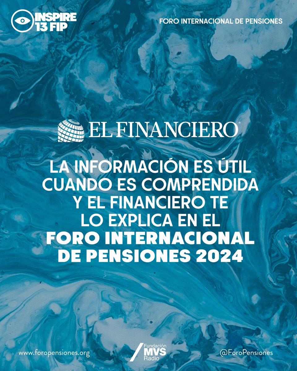 ForoPensiones's tweet photo. Comprende la información con El Financiero y toma decisiones informadas.

@ELFINANCIERO_mx Orgulloso patrocinador del 13º Foro Internacional de Pensiones INSPIRE: LEADING INTO THE FUTURE.
25 Noviembre 2024

#13FIP #ForoInternacionaldePensiones #inspire #Vitalis #ElFinanciero https://t.co/uXalVmxGK5