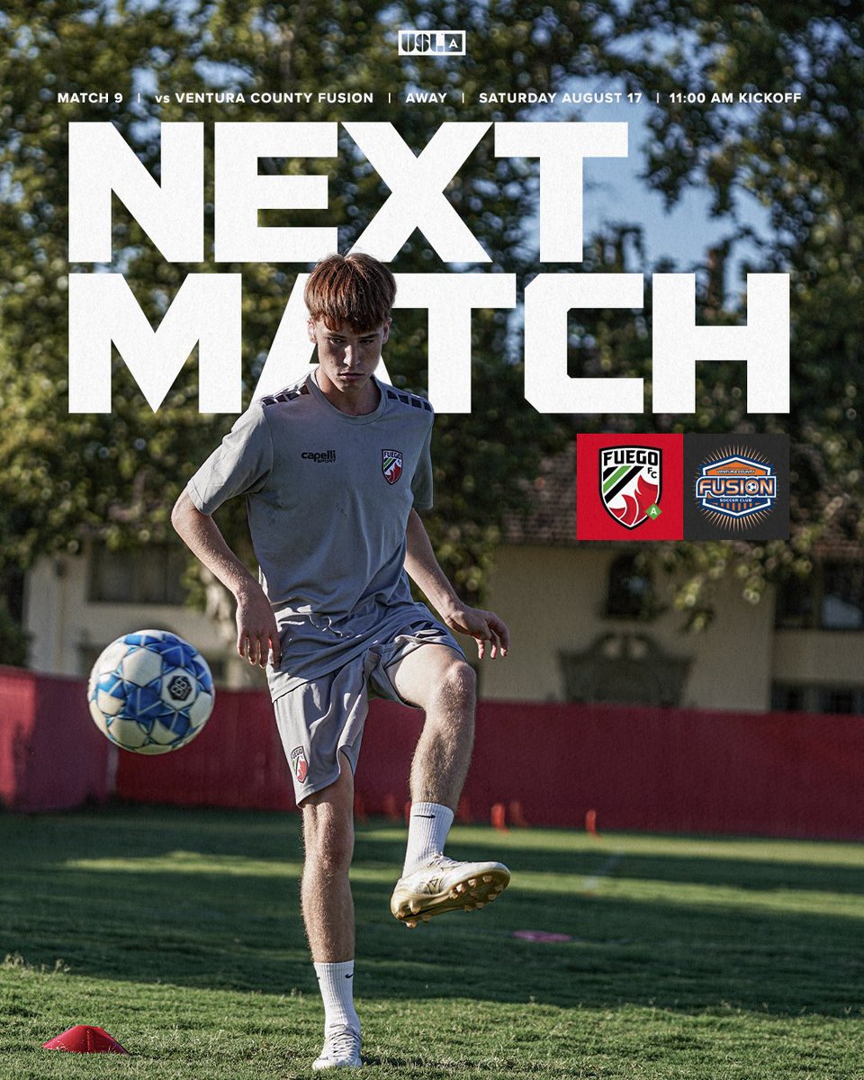 cvfuegoa's tweet photo. Time to take care of bidness 

🆚 | Ventura County Fusion 
🏟️ | Ventura College
⏰ | 11:00 AM PT
🗓️ | Saturday August 17th

#somosfuego https://t.co/vOwPp5adAw