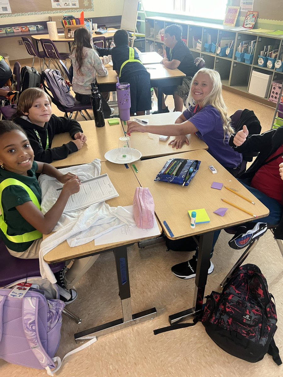 Jen_Teaches24's tweet photo. First lab of the year is always a favorite! Students collaborated to Save Fred! @ElbridgeGaleES #STEM https://t.co/9IVdipIEsy