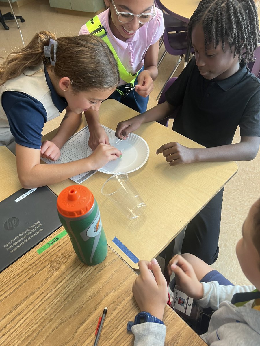 Jen_Teaches24's tweet photo. First lab of the year is always a favorite! Students collaborated to Save Fred! @ElbridgeGaleES #STEM https://t.co/9IVdipIEsy