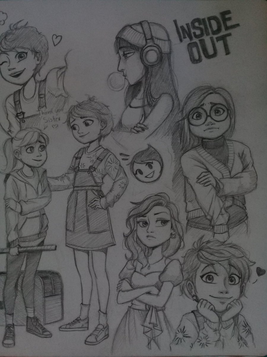 SarahiPereyra's tweet photo. Ay.....mis Sketchbook Inside out AU 
#dibujo #Fanarts #insideout2 #InsideOut2fanart #insideout https://t.co/4KOjXTD2Z0