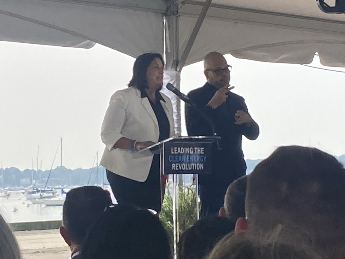 EnviroLeagueMA's tweet photo. Today ELM joined @MassGovernor, @MassLtGov &amp; @SalemSAFE to celebrate the groundbreaking of a new #OffshoreWind terminal in Salem, serving the South Coast &amp; Gulf of Maine.

With project labor &amp; community benefits agreements already in place, this marks a huge win for #OSW. https://t.co/IvXO3RUx8s
