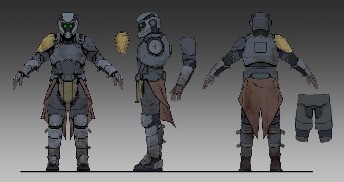 tat2kid714's tweet photo. A character design gig done last week. Part of an ongoing project with a new client!

Looking to do more like this and some prop/weapon design as well. https://t.co/MBPxAgEUDV
