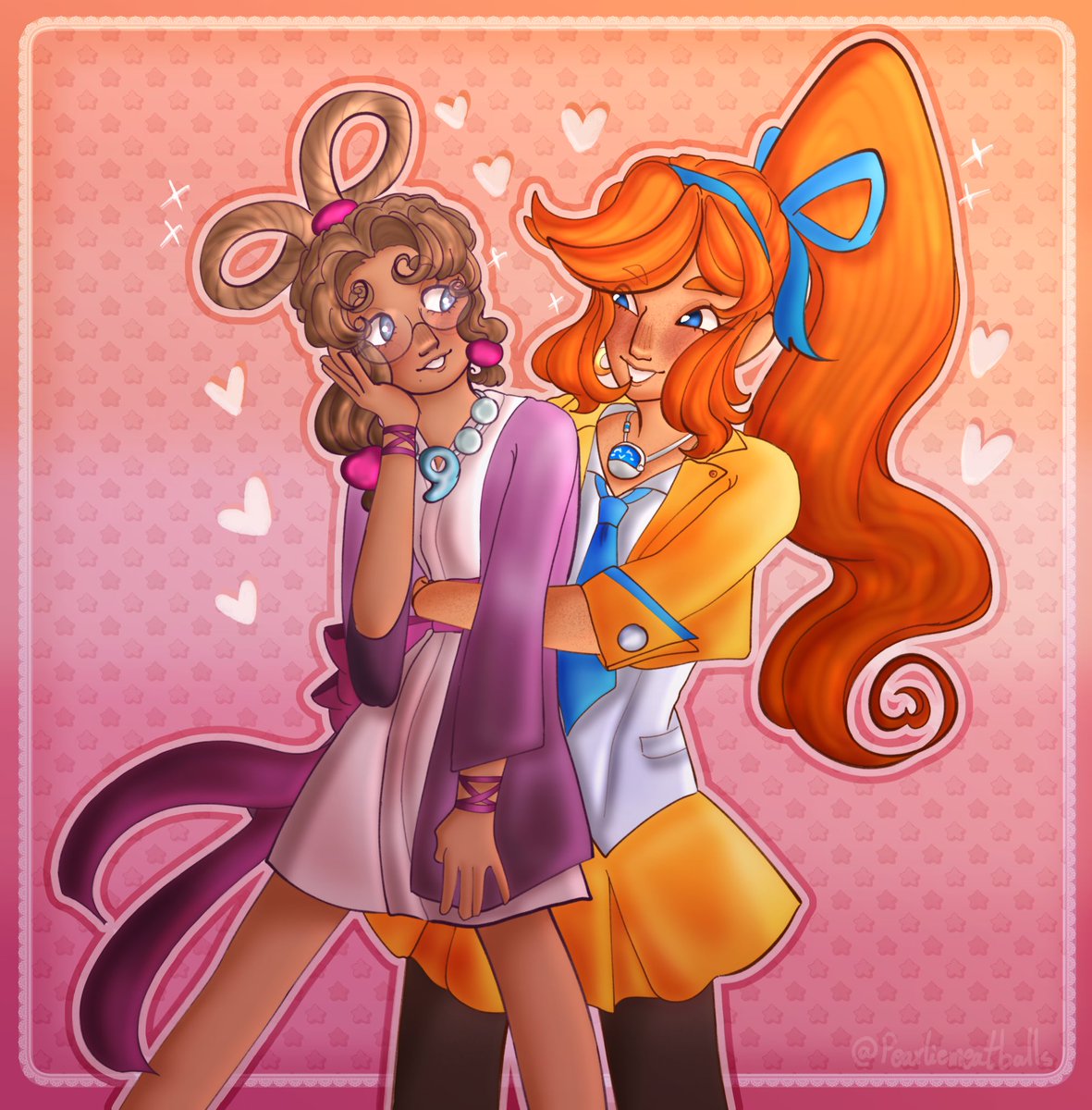 wumutismalewife's tweet photo. clap if you 🧡 yuri….. 
#pearlthena #aceattorney https://t.co/KFauzCzaGL