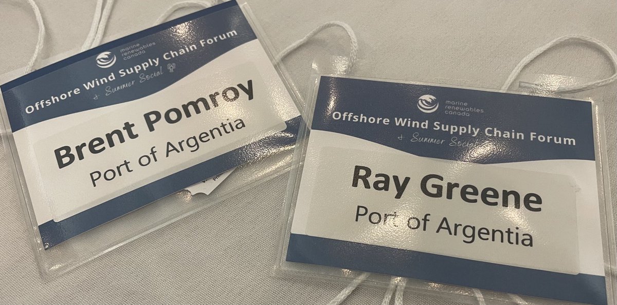 We’re attending ⁦<a href="/Canadian_MRE/">Marine Renewables Canada</a>⁩ Offshore Wind Supply Chain seminar meeting industry leaders, exploring port services opportunities and expanding our network in the renewable energy sector. #renewables ⁦<a href="/WeAreEnergyNL/">Energy NL</a>⁩ ⁦@econextNL⁩