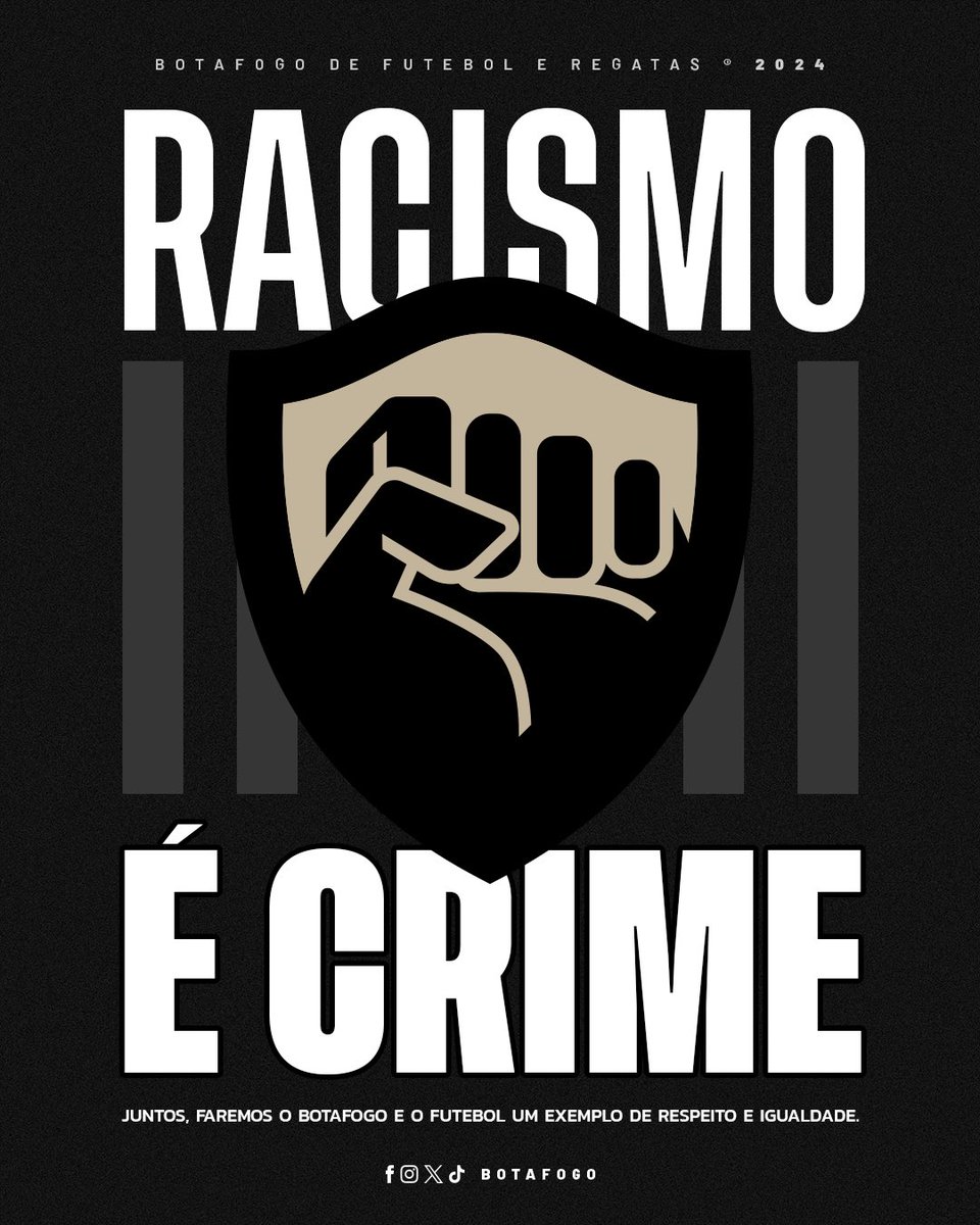 Não será apenas uma Nota Oficial protocolar de repúdio e com frases enérgicas de ações futuras contra atos racistas. O "torcedor" que não representa os milhões que constituem o Botafogo foi identificado na manhã desta quinta (15) e será banido do Estádio Nilton Santos. A vergonha