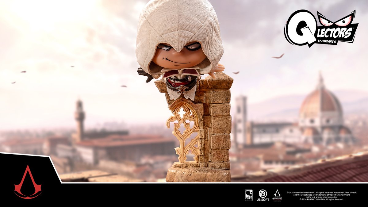 PureArtsLimited's tweet photo. Qute, Qrazy, Qlectors! 

Our brand new 6-inch figures of iconic Assassin’s Creed scenes are available for pre-order now! 

Get 10% OFF when you order all 3 until AUGUST 31!

 Available worldwide ➡️ https://t.co/rD02XrGRlm https://t.co/CJhNxzb6l3