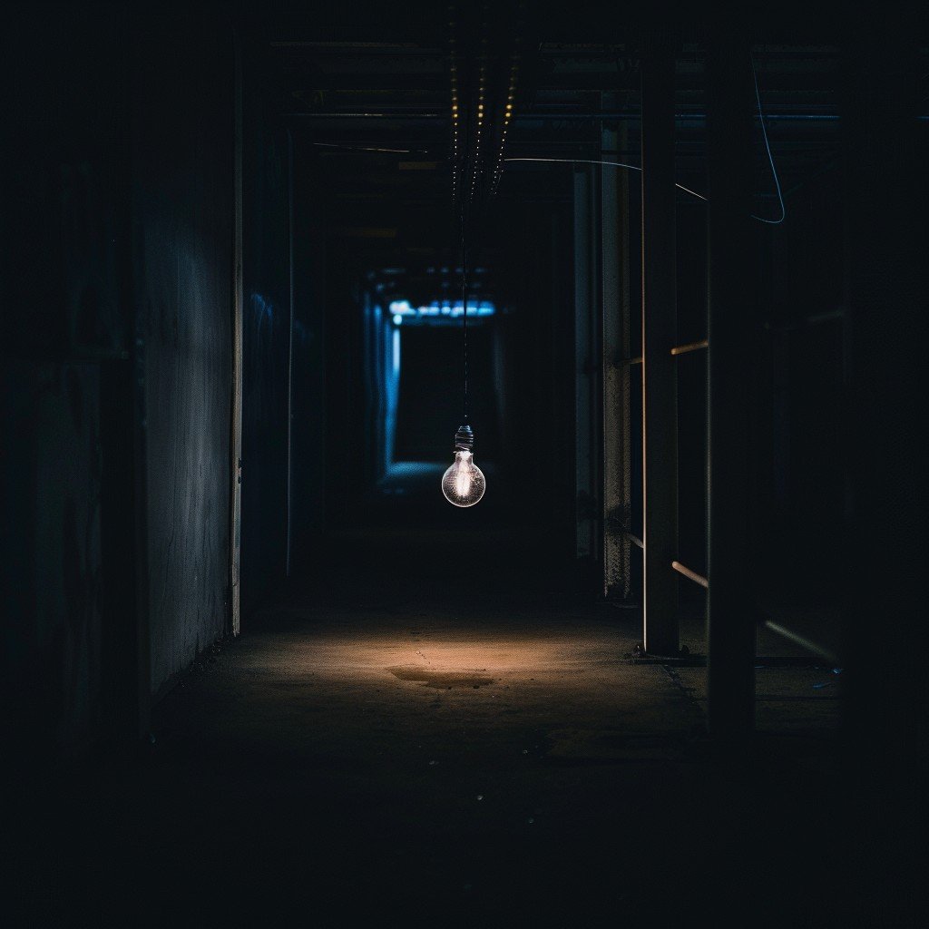 stockcake_com's tweet image. "Lonely Illuminated Bulb: A solitary #lightbulb glows in the darkness at the end of an ominous #hallway. #moodylighting #digitalart #aiart #aiphoto #stockcake ⬇️ Download and 📝 Prompt 👉 stockcake.com/i/lonely-illum…"