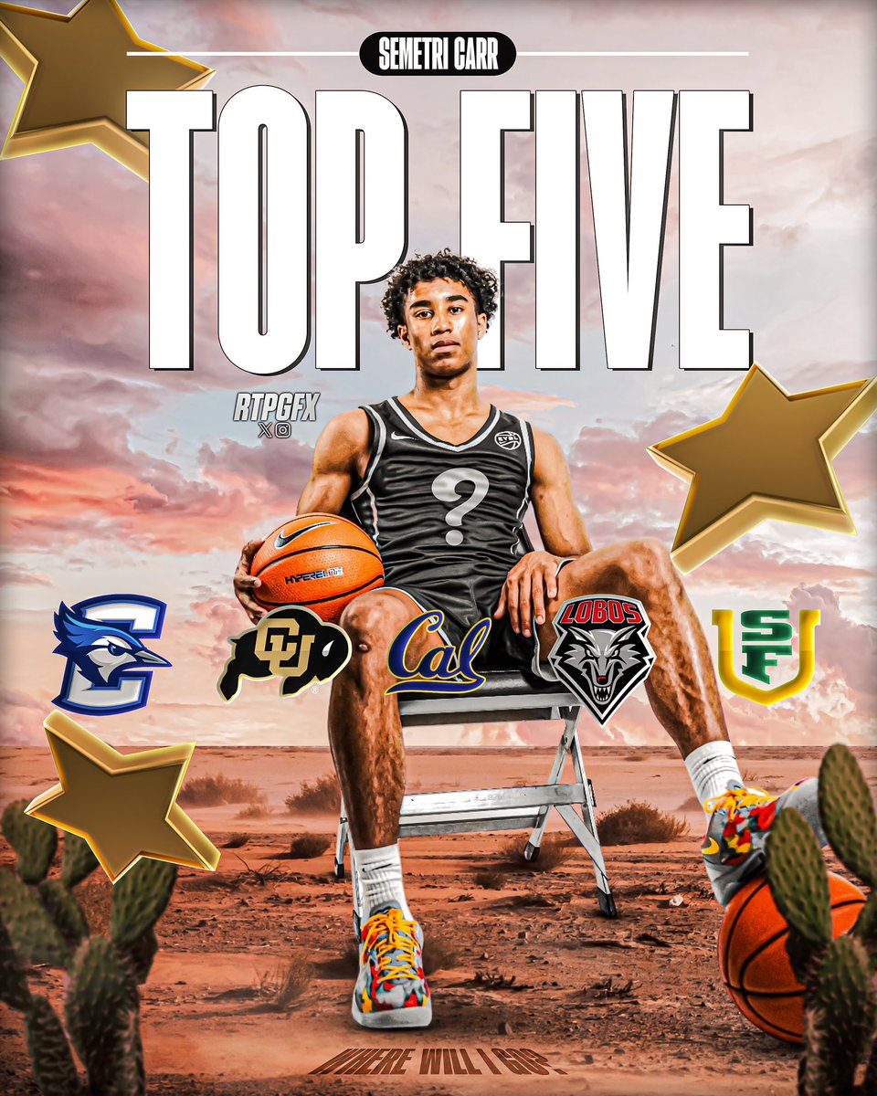 tobias_bass's tweet photo. NEWS: 4⭐️ Semetri Carr (@semetri_carr) has cut his list to 5️⃣
Creighton
Colorado
Cal
New Mexico
San Francisco
@TheAthleticCBB @Soldiers_Salute https://t.co/0knFgc8oJ2