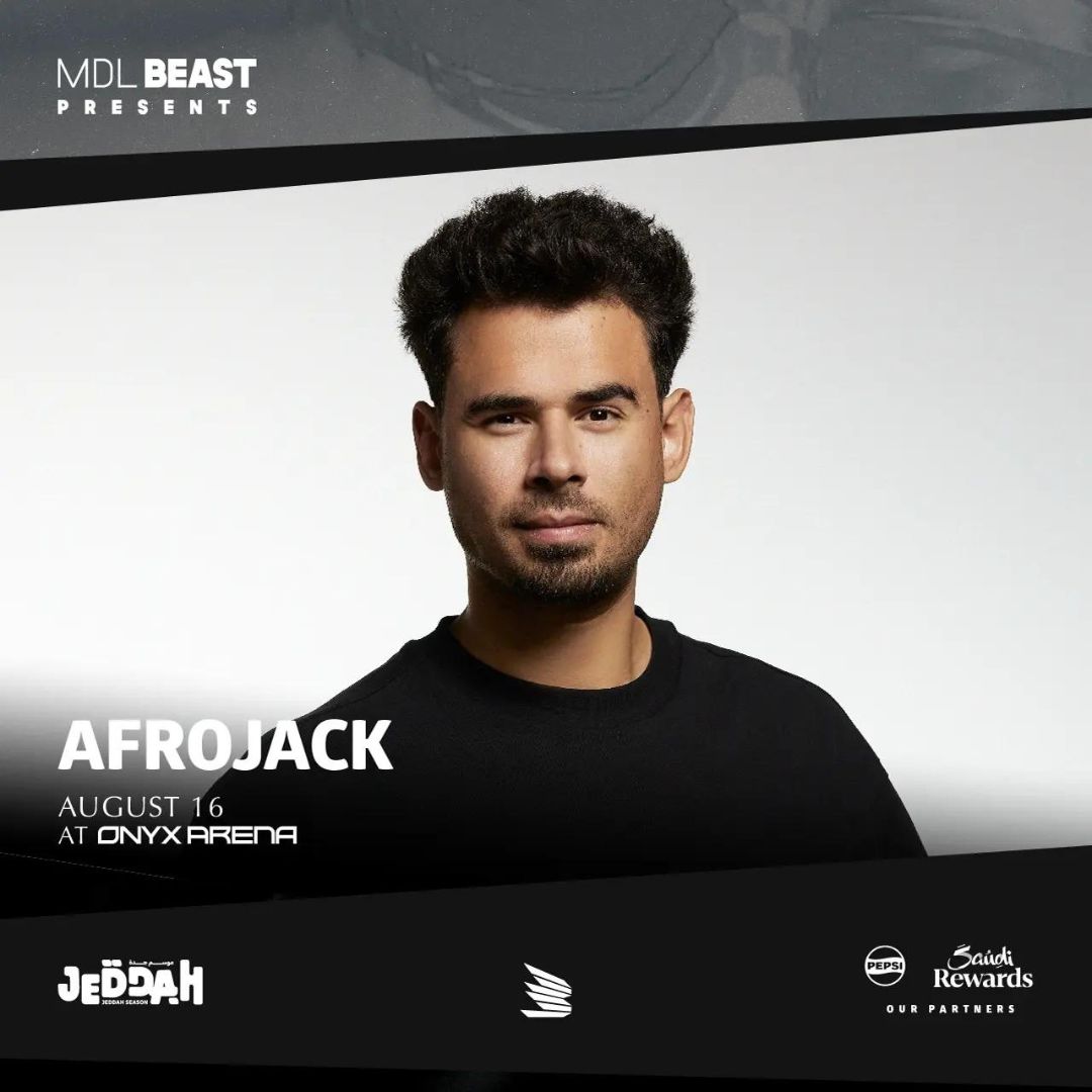 webook's tweet photo. 🎶 Your weekend just got better! MDLBeast presents a 🔥 sizzling hot lineup of international artists. 🏃 Book tickets for your party gang now!
https://t.co/40oqtfeAmO
#Middlebeast #JeddahSeason #OnceAgain #afro_jack #bebe_Rexha #loush https://t.co/0oo4AMIgAY