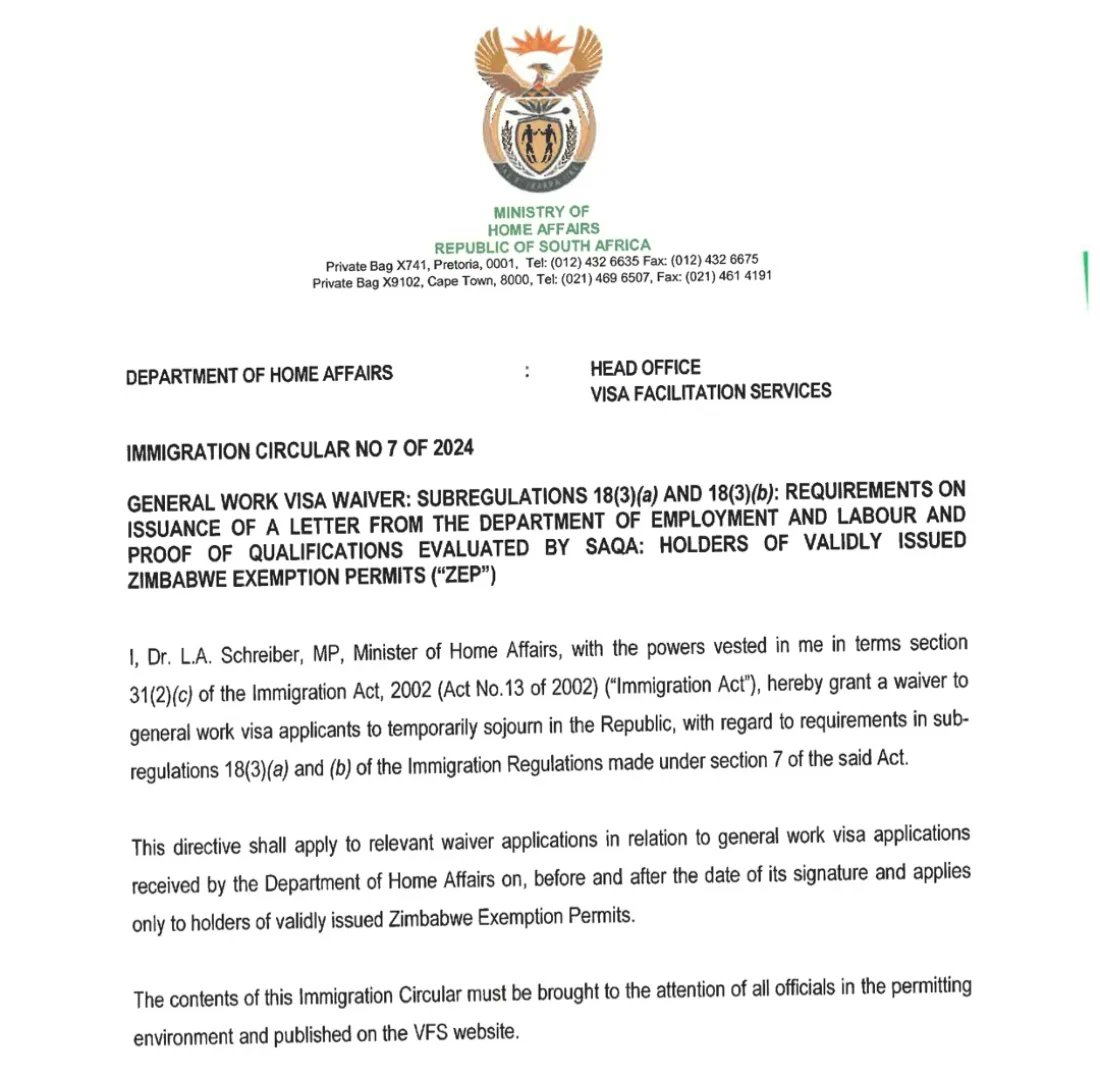 openbordersic's tweet photo. Excellent News for ZEP Holders in South Africa! 📰

Get in touch with us for more details and assistance with the next steps.

WhatsApp: +27 64 503 3424
Telephone: +27 10 824 3440
Email: contact@openboardersimmigration.com

#ZEP #HomeAffairs #SouthAfrica #OpenBordersImmigration https://t.co/sdWNN7GujG