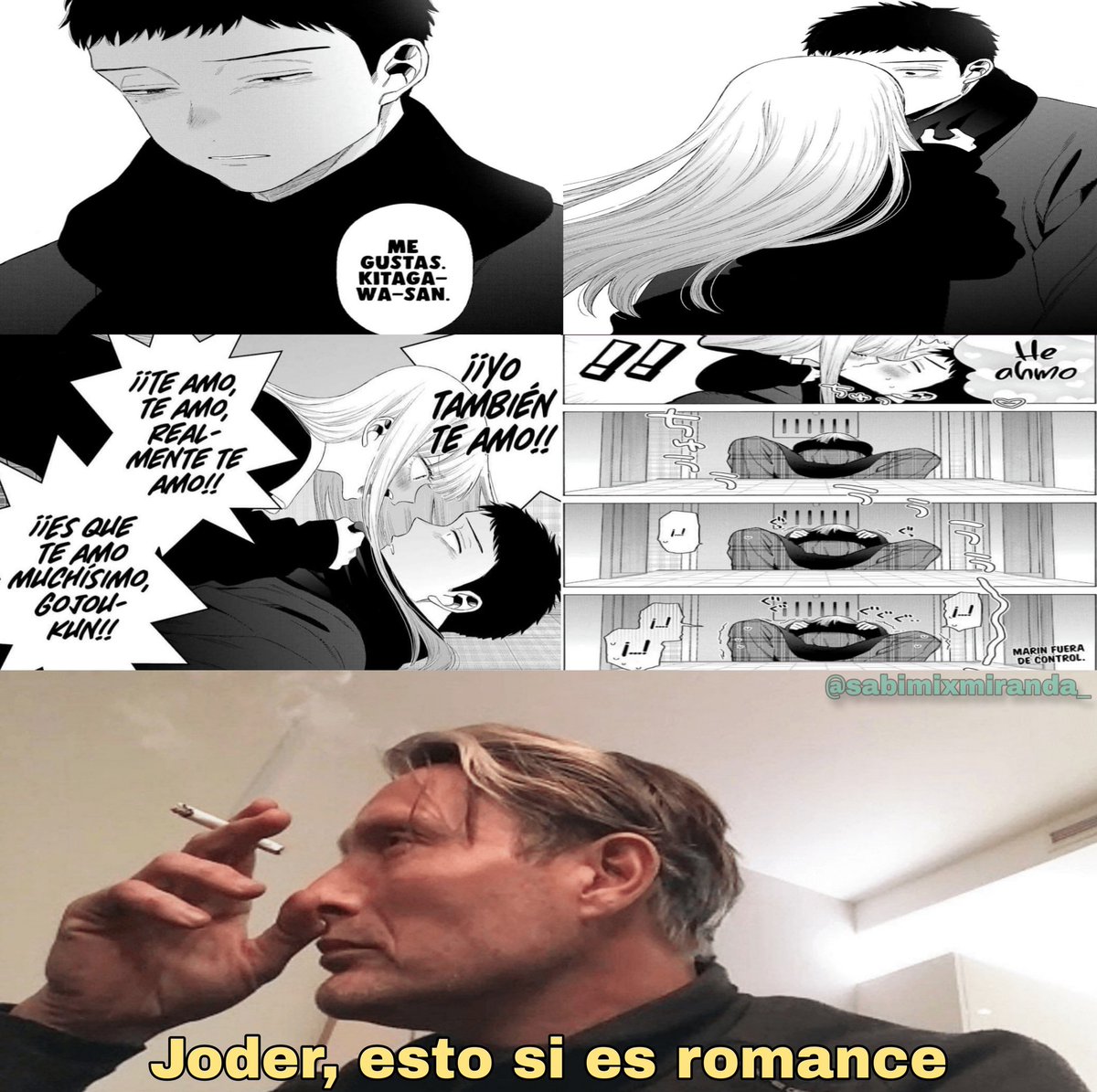 sabimixmiranda_'s tweet photo. Sono Bisque Doll 107

Después de 6 años y un largo drama, Gojo y Marín oficialmente son pareja. https://t.co/09aNsuRDNQ