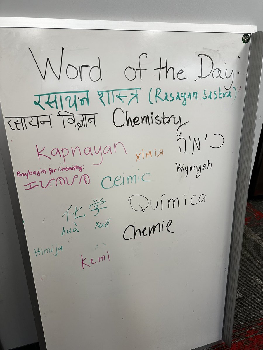 Perks of being in a multicultural lab! 🧪 
<a href="/BaduGroup/">The Badu-Tawiah Research Group</a>