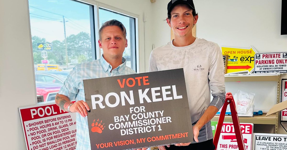 VoteRonKeel's tweet photo. Thanks to local businesses supporting our campaign! 🌟 They stand for our community values. Support them as they help shape Bay County's future! #ShopLocal #VoteRonKeel #BayCountyProud https://t.co/3iQsYHsbcq