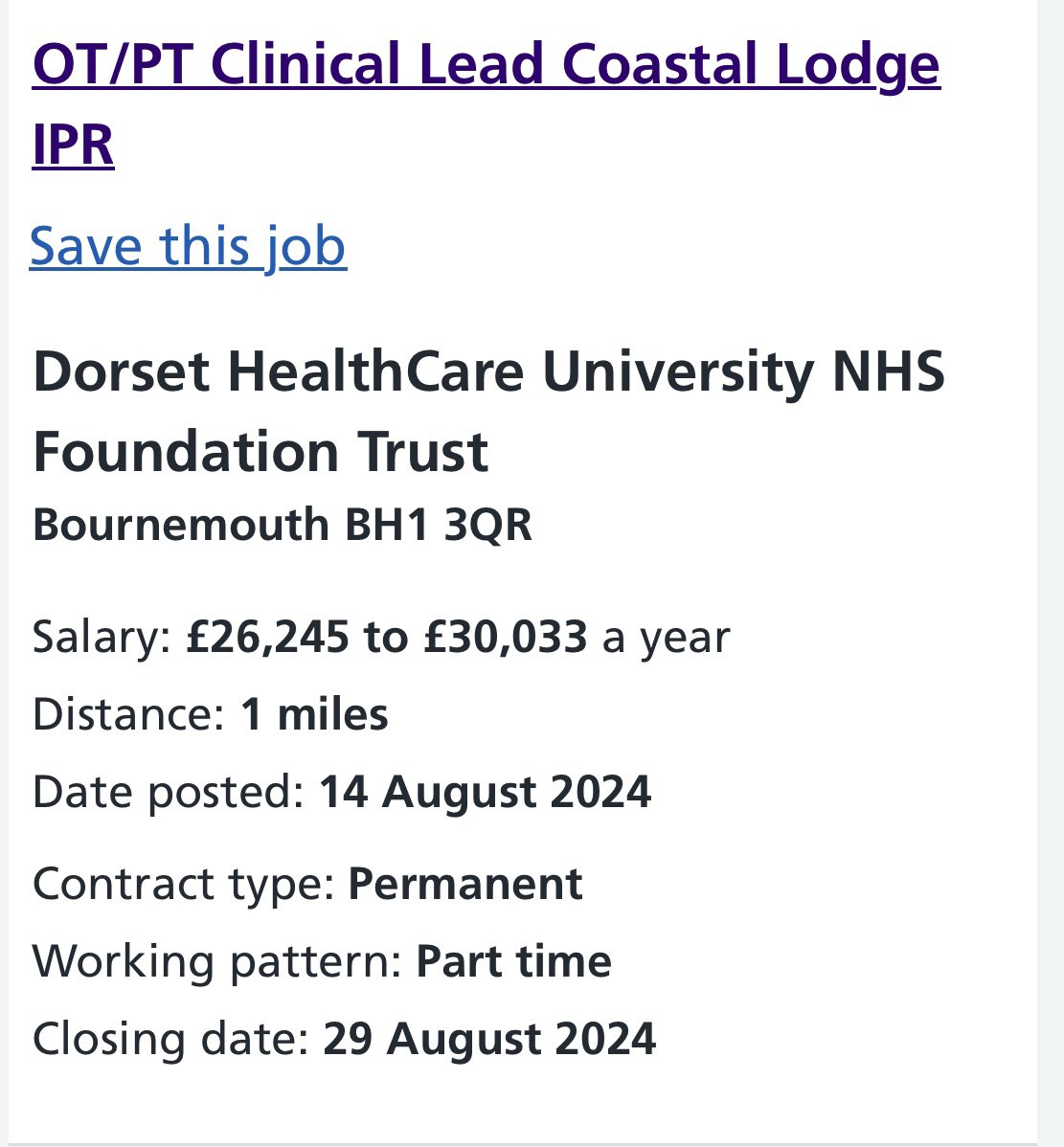 stacey_way π (@staceyway3) on Twitter photo Looking 4 a job in rehab?Looking for a new challenge or change? We are excited to offer our first clinical lead post within coastal lodge IPR; this is a 22.5hr post
Take a look π
<a href="/CBIC__/">Bournemouth & Christchurch Intermediate Care</a> <a href="/kilgore_cliff/">Cliff Kilgore</a> <a href="/TallantAlison/">Alison Tallant</a> <a href="/Sar4h_P/">Sarah Paterson</a> <a href="/SparroweSuzy/">Suzy Sparrowe</a> <a href="/DorsetAhps/">Dorset AHPs</a> <a href="/NHSDorset/">NHS Dorset</a> <a href="/DorsetHealth/">Dorset HealthCare</a> Looking 4 a job in rehab?Looking for a new challenge or change? We are excited to offer our first clinical lead post within coastal lodge IPR; this is a 22.5hr post
Take a look π
<a href="/CBIC__/">Bournemouth & Christchurch Intermediate Care</a> <a href="/kilgore_cliff/">Cliff Kilgore</a> <a href="/TallantAlison/">Alison Tallant</a> <a href="/Sar4h_P/">Sarah Paterson</a> <a href="/SparroweSuzy/">Suzy Sparrowe</a> <a href="/DorsetAhps/">Dorset AHPs</a> <a href="/NHSDorset/">NHS Dorset</a> <a href="/DorsetHealth/">Dorset HealthCare</a>
