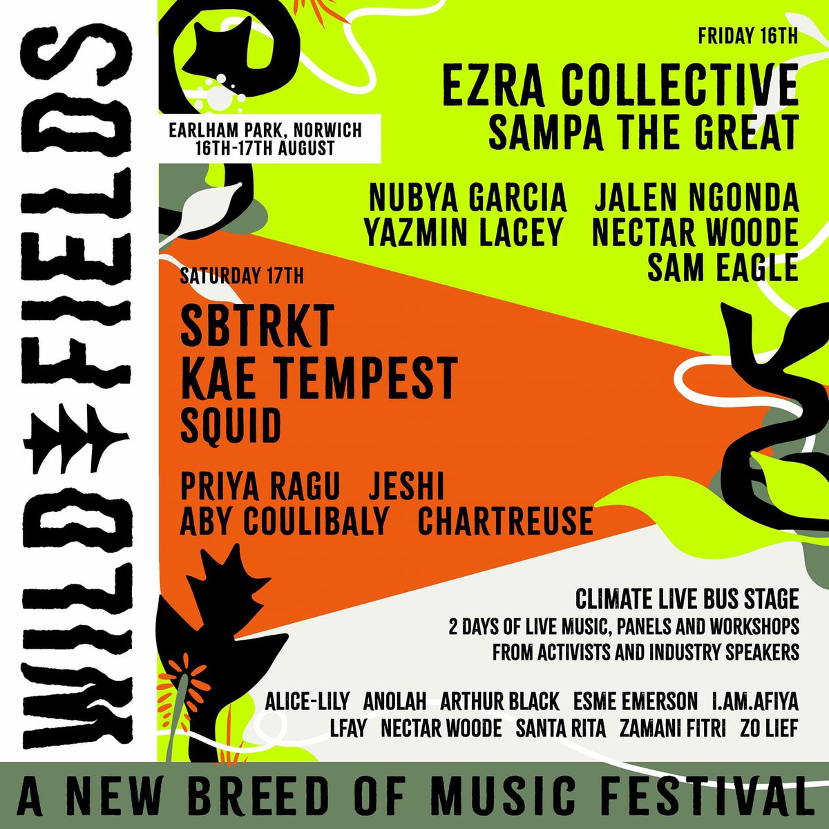 Not long now! The all new <a href="/wildfieldsfest/">Wild Fields Festival</a> opens at Earlham Park tomorrow ~ wildfields.co.uk 
#Norwich