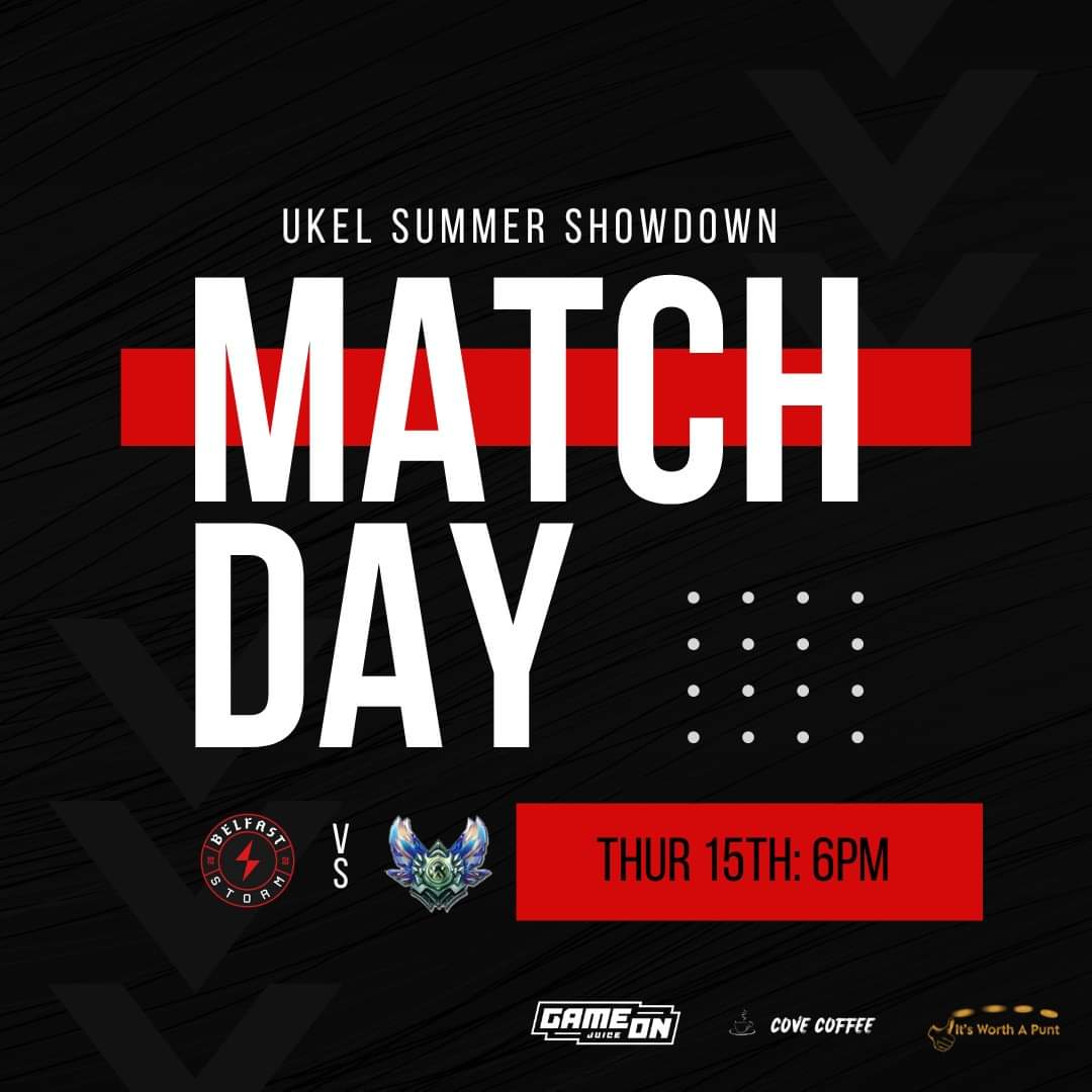 Belfaststorm's tweet photo. 🎥 Show time! 

Our @TheUKEL game is now live 👇 

https://t.co/UiGu0PrSsN https://t.co/qEWdfoqHuH
